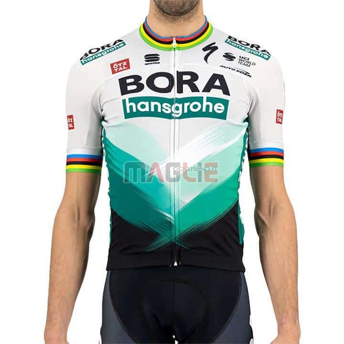 Maglia Bora Manica Corta 2021 Bianco Verde - Clicca l'immagine per chiudere